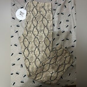 Princess Polly Beige and Black Snake Print Trousers